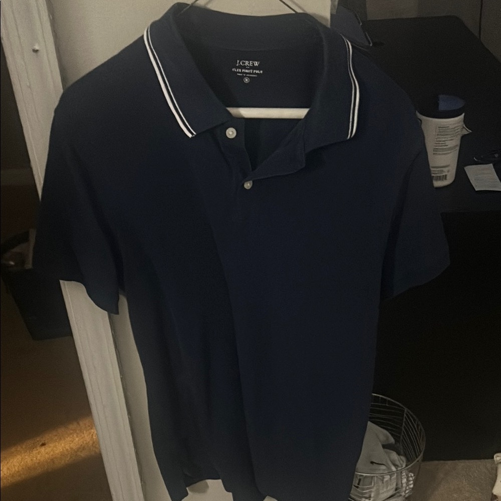 J. Crew Blue Polo Shirt Classic Design